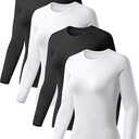 Long sleeve XS 4 Pack Black White