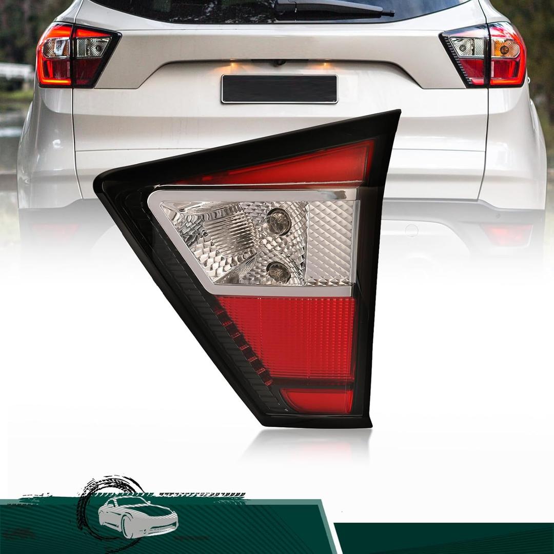 Tail Light Assembly Compatible with 2017 2018 2019 Ford Escape Kuga Inner Rear Brake Lamp, Replaces# GJ5Z13404E FO2803117(Right Passenger Side)