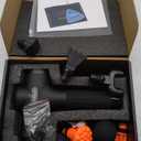 TOLOCO Massage Gun Deep Tissue, Percussion Massage Gun with 10 Replacement Heads, Super Quiet Portable Electric Massager for Athletes, Relax, Black