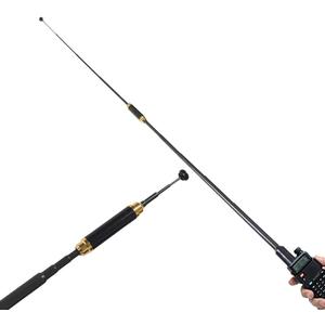 Telescopic Rust-Proof Antenna, Dual-Band 144/430MHz SMA - Female Handheld Antenna, 31.5", it is Compatible with Kenwood and Compatible with baofeng UV-5R Radio and no Signal Two-Way Radio