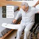 VOCIC Slide Transfer Board, Slide Assist Device for Transferring or Seniors from Wheelchair to Bed, Slide Board with Handle, Weight Capacity 440 lbs, AY07