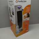 Comfort Zone 1500W Oscillating Ceramic Tower Space Heater  Portable Electric Heater, Digital Display, Remote Control, 80 Oscillation & 12H Timer  Tip-Over & Overheat Protection for Home & Bedroom