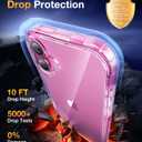 Diaclara Designed for iPhone 16 Case, Full Body Rugged Case with Built-in Touch Sensitive Anti-Scratch Screen Protector, Upgraded [Full Camera Protection] for iPhone 16 6.1" (Clear)