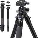 SmallRig AP-10 Carbon Fiber Tripod, 52.4" Lightweight Compact Camera Tripod with Detachable Monopod, 360 Ball Head with Payload 5 kg/11 lb, Quick Release Plate for Canon for Sony, DSLR Camera, Phone