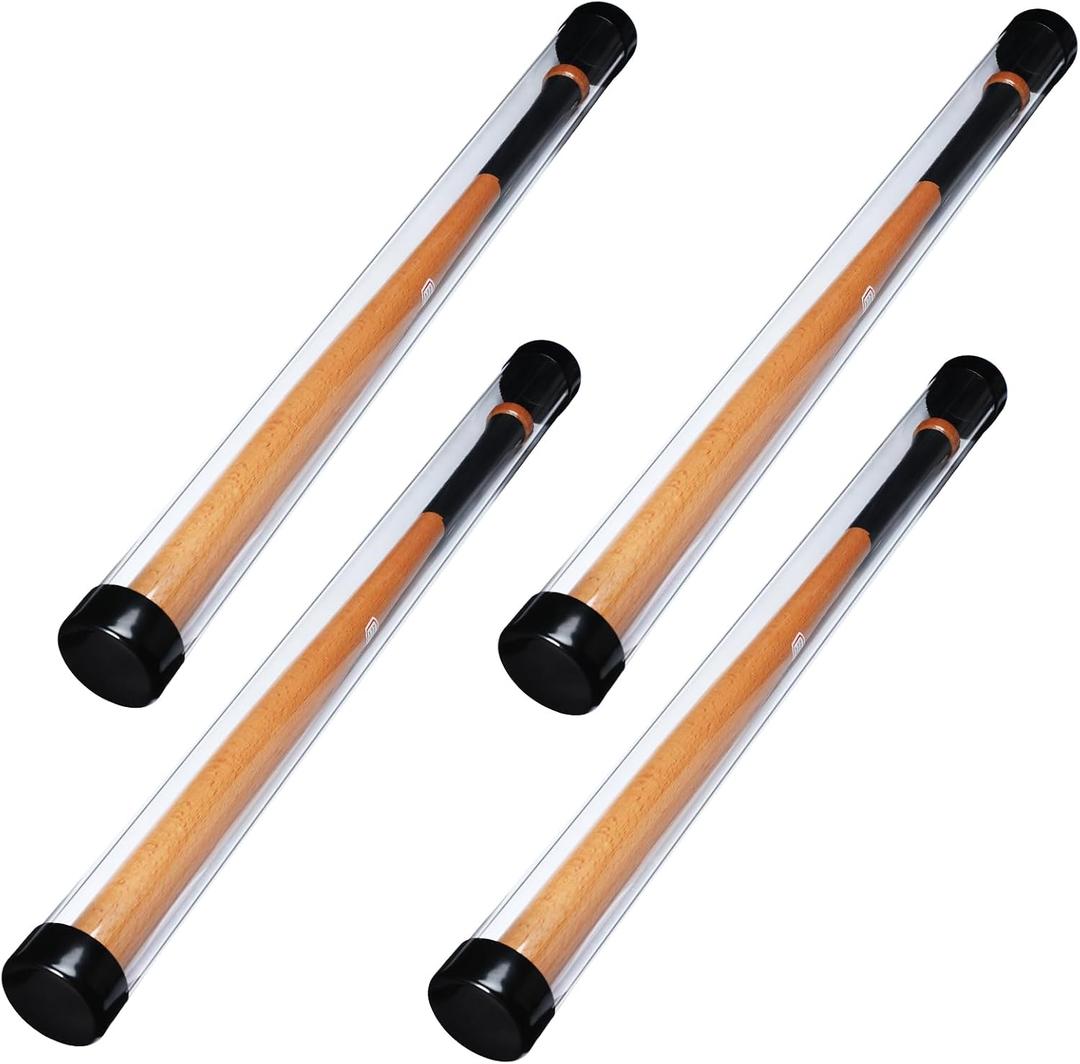 Pangda 4 Sets Baseball Bat Display Case 36 Inches Mahjong Mat Case