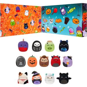 Squishmallows Original Micromallows Halloween Countdown Calendar 13-Pack Plush