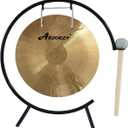 Arborea 12" Small Wind Gong with Stand and Mallet - Beautiful Wash Calming Sound Healing and Meditation Gong Perfect for Home Office Table Decor