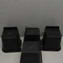 Bed Risers 5 Inch Heavy Duty, Furniture Risers for Bed Desk Table Sofa Couch Oversized Bed Lifts Risers, Support up to 5000 Lbs (4 Pack Black)