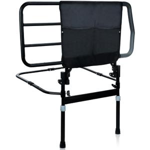 Sangohe Bed Rail for Elderly, Extra Large Heavy Duty Safety Rail for Seniors, Bed Assist Grab Bar Handle with Storage Pocket, Safety Bed Rails for Elderly Adults Getting in & Out of Bed, 504F