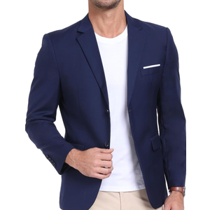 Mens Suit Jacket Slim Fit Blazer for Men Business Suit Blazer Lightweight Casual Sport Coats for Daily Summer Wedding. Size S