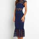 Petal & Pup Women's Lauren Dress (Blue, M)