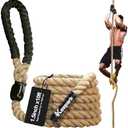 Keepark Climbing Rope 1.5 Inch Diameter 10FT 15FT 20FT 25FT 30FT 35FT Gym Climbing Rope for Fitness & Strength Training, Workout Exercises Climbing Rope for Adults Kids Outdoor or Home Indoor