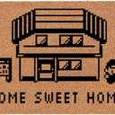 Welcome Doormat Coco Coir Door Mat Gift Home Sweet Home Video Game (30" x 18")