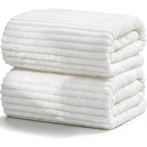 Extra Large Bath Towels (80"x40"),Oversized Bath Towels for Adults Luxury Bath Towels Super Soft Highly Absorbent Microfibers Quick Dry Bath Sheets Large for Bathroom (White, 2Piece)