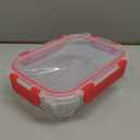 VERONES 10 Pack 22 OZ Glass Meal Prep Containers, Airtight Glass Lunch Containers Set, Glass Food Storage Containers with Lids,Exclusive of BPA, for Microwave, Oven, Freezer & Dishwasher Friendly,Red