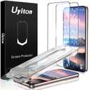 Uyiton UnBreak-Glass for Samsung Galaxy S22 Screen Protector, Ultrasonic Fingerprint Support, Auto-Alignment Frame Scratch-Resistant Bubble-Free S22 Screen Protector( 2 Pack (Clear)