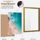 Vintage 14x20 Frame, Antique Gold Photo Frames with Plexiglass Front,Ornate 14x20 Picture Frame Display for Wall Décor,1 Pack,Green