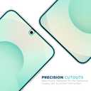 Tech Armor Compatible for Samsung Galaxy S25 Screen Protector Glass - 2 Pack, Ballistic Tempered, Case-Friendly, Installation Tray with Bonus Lens Protector