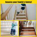 10 Pcs Aluminium Alloy Stair Nosing Protector - 2" x 0.75" x 48" Non-Slip Strip for Stairs & Pool Edge (Silver)