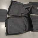 Floor Mats for 2020-2024 2025 Ford Explorer 6 Seats Captain Chairs Car Mat Accessories, All Weather TPE Cargo Mat Backrest Mats Active/ST Line/ST/Platinum(6 Seat Floor Mats+2-in-1 Cargo Mat)