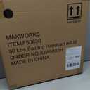 MaxWorks 50830 Collapsible Black Rolling Folding Dolly Cart 80 Pound Capacity