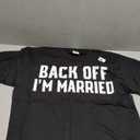BACK OFF IM MARRIED SHIRT FUNNY COUPLES SHIRTS, Large