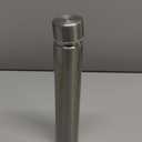 Vesici 1 Pack Silver Slim Water Bottle 8.8 oz Small Stainless Steel Purse Compact Insulated Water Bottles Camping Travel Backpack Pocket Flask for Car Cold Coffee Tea