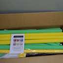 55" Trampoline for Kids with Enclosure, 440lbs Capacity Indoor & Outdoor Toddler Trampoline with Adjustable Gymnastics Bar & Toys, for Boys & Girls (Yellow Green)