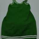 Nirovien Womens Tennis Dress with Shorts Sleeveless Athletic Romper Dress Knit Active Dresses Workout Outfits (Medium, Green)