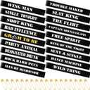 Daifunli 18 Pack Funny Bachelor Party Sashes Groomsmen Team Groom Sash Groom to Be Decorations for Bachelor Bachelorette Party Favors Accessories Gifts