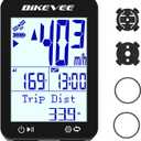GPS Bike Computer Wireless Bicycle Speedometer Odometer 9 Languages Auto Backlight Auto Start Stop IPX7 Waterproof 2.4 Inch LCD Supports MPH KMH