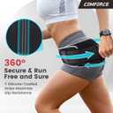 Sacroiliac Hip Belt, Dual Adjustable Compression with Ice Pack, Relief for Lower Back, Sciatica, Pelvis Stabilization, Postpartum Recovery & Lumbar Support - XL (Black)