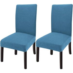 GoodtoU Chair Covers for Dining Room 2 Pack, Stretch Parson/Dining Chair Slipcover Removable Washable Chair Protector for Home/Restaurant/Banquet,Forros para Sillas de Comedor(Dusty Blue, Set of 2) (Set of 2, Dusty Blue)