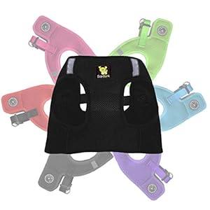EcoBark Step in Dog Harness - Eco-Friendly Dog Harnesses for XS, Small, and Medium Breed Dogs - Reflective and Adjustable Body Halter Vest - Soft Luxurious Mesh Toy Breed Harness (Black, Medium) (Medium-11 to 17 lbs-Chest Up to 16 in (Pack of 1))