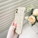NITITOP Compatible with iPhone 11 Case Cute Flower Women Girls Floral White Rose Design Vintage Shockproof Soft Girly Slim TPU Fashion Protective Phone Cover - White