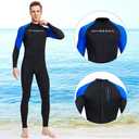 Dive Skins for Women Men Full Body Swimsuit Rash Guard Scuba Skin Thin Wetsuit, One Piece Long Sleeve Quick Dry Diving Skin UV Protection Surfing Spandex Wet Suit for Snorkeling Water Sport, 2XL