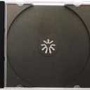 Standard Black CD Jewel Case - Premium, 50 Pack