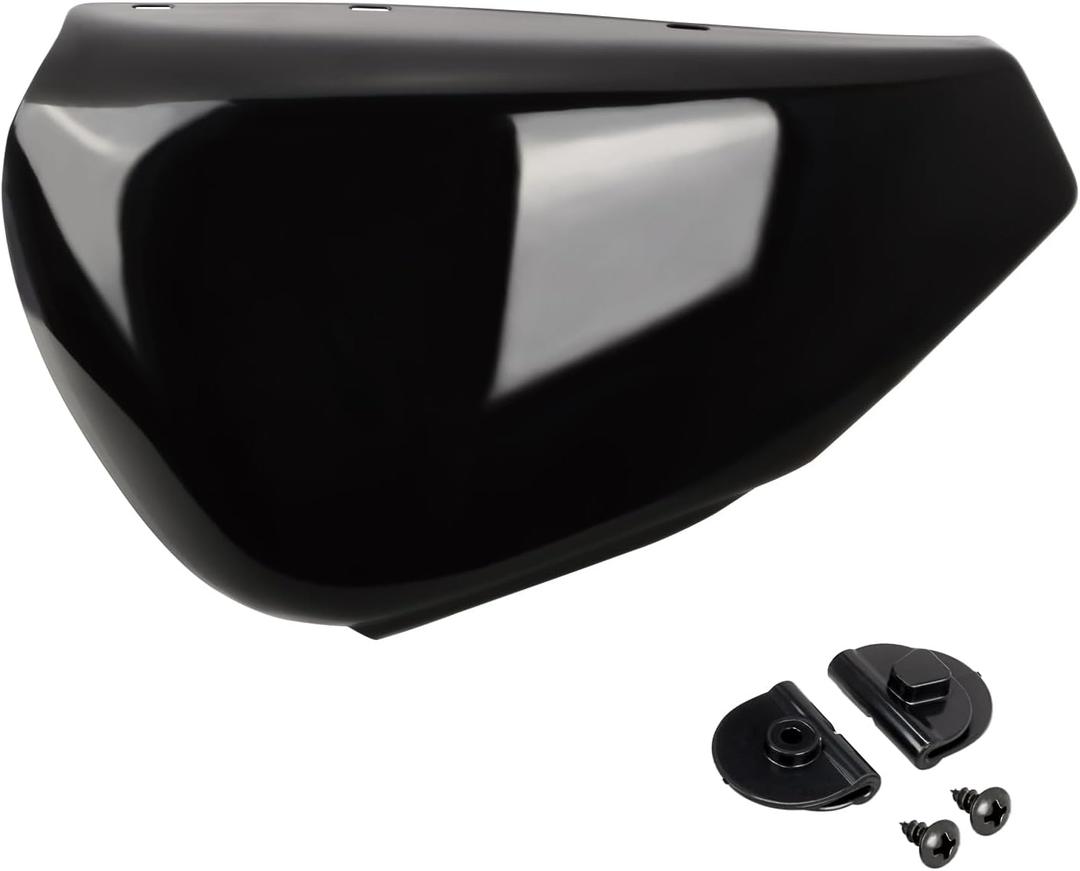 Left Battery Cover fits for Harley Davidson Sportster XL models 2004-2013 XL1200 XL883,Black