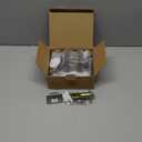 JO.KO Entry Door Lock Set, Square Door Lever for Bedroom, Passage Door Privacy Locking Interior/Exterior Entry Door Knob/Heavy Duty (1 Pack, Matte Black)