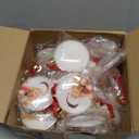 20 PCS Christmas Photo Ornament Ball,Clear Plastic Photo Frame Hanging Ornaments,DIY Personalized Picture Frame Baubles for Christmas Tree Valentine Holiday Decor