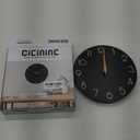 Wall Clock, Black Silent Non-Ticking, Decorative Battery Operated Wall Clocks for Bedroom, Kitchen, Home, Office, School, Hotel (8 Inch)