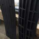 Vehicle Curbside Driveway Ramp - 4ft Heavy Duty Rubber Threshold Bridge Tracks Curb Ramps, 2 Pieces Set (for Car, Truck, Scooter, Bike, Motorcycle, Wheelchair Mobility), Black