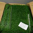 Artificial Turf Grass Outdoor - Synthetic Fake Grass Indoor Turf Rug with Drainage Holes for Patio, Balcony, Backyard, Landscape Decoration - Pet Friendly Dog Grass Mat (5Ft x 10Ft)