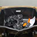 VEVOR Walk Behind Spreader 60 LBS Capacity Push Broadcast Spreader Black