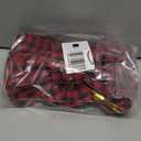 Iceyyyy Large Fall Thanksgiving Christmas Plaid Wreath Bow - 16x10 Inch Black and Red Buffalo Plaid Check Swag Bow Christmas Tree Topper Bow for Home Indoor Outdoor Ornaments (Black & Red-3 Pcs)