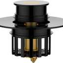 Universal 2 in 1 Bathtub Drain Stopper Bathtub Drain Hair CatcherPop-up Tub Stopper with Effective Filter Basket, Anti-Clogging Bathtub Drain Plug Bath Tub Stoppers for 1-1/2 to 1-3/4"" (Black)