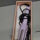 Professional Automatic Hair Curling Iron, 4 Temperature Settings, Ceramic Rotating Wand with Negative Ion Technology Travel Size 110V-240V(Purple)