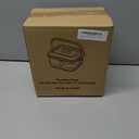 Divided Chilled Serving Tray for Parties, Ice Chilled Party Platter, Ice Serving Bowl with Lid and Handle, Charcuterie Serving Board, Cold Dish Dip for Fruit, Seafood, and Vegetable, Shrimp Cocktail Appetizer. (White)