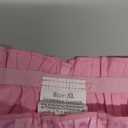 Women Briefs Panties Underwear Ruffles Edge Mid Waist Silk Woven Solid XL