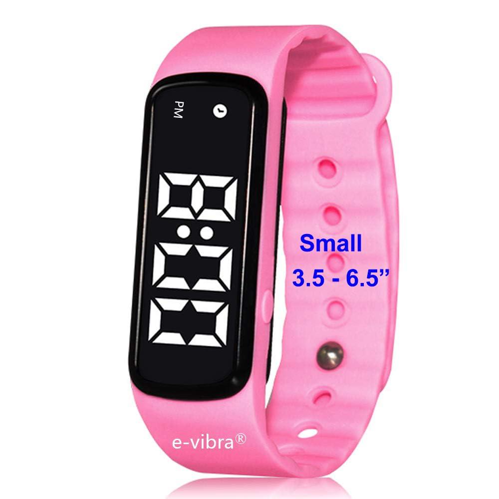8 Alarm Vibrating Alarm Watch Medical Reminder Watch - with Timer and 8 Daily Alarms (Pink - Small)